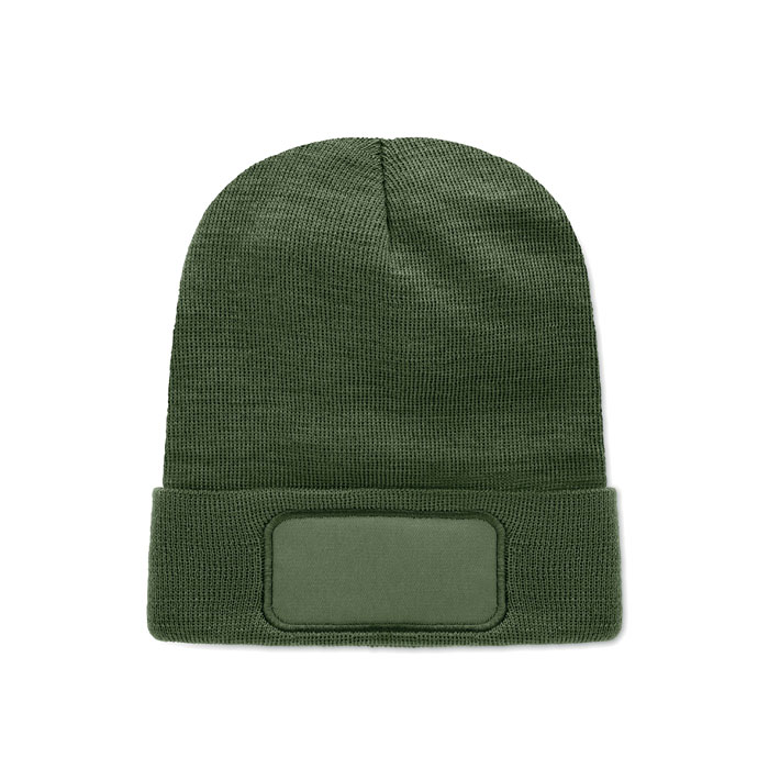 Czapka unisex poliester RPET MO2359-60 - Ciemnozielony