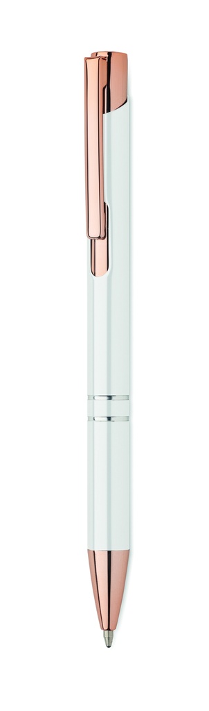 Długopis aluminiowy z rec. - Bialy