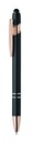Aluminiowy dlugopis z rec. MO2380-03 - Czarny