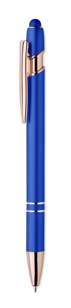 Aluminiowy długopis z rec. - Niebieski