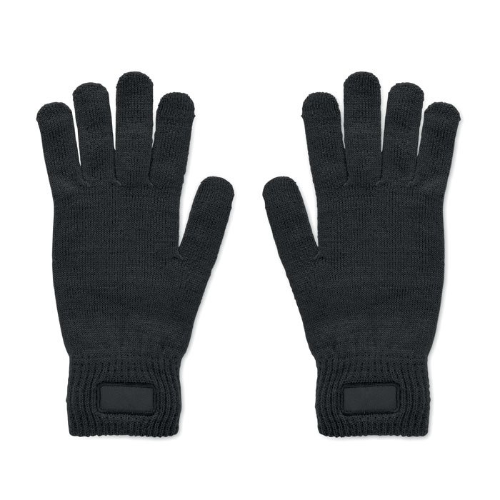 Rekawice z RPET MO2399-03 - Czarny