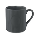 Kubek ceramiczny w prazki 340 m MO2397-15 - Kamienny Szary