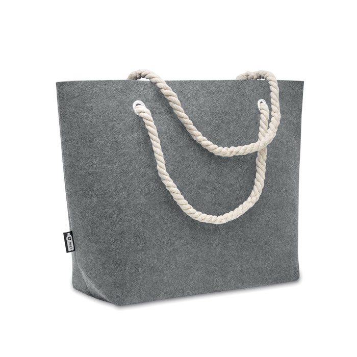 Filcowa torba plazowa RPET MO2416-07 - Szary