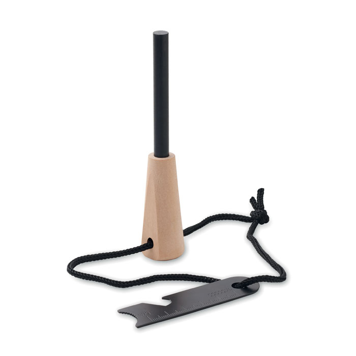 Krzesiwo z rączką z drewna sosn - Drewna