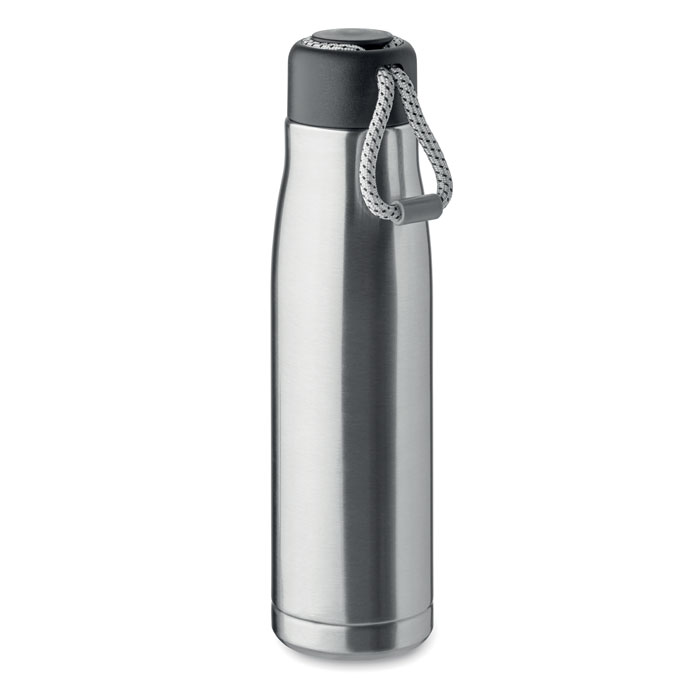 Butelka dwuscienna 500 ml MO2413-16 - Srebrny Mat