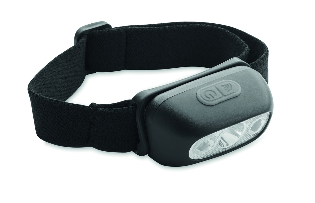 Akumulatorowa latarka czołowa L - Czarny