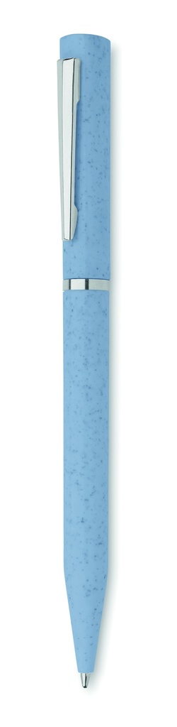 Długopis wykręcany słoma/ABS - Baby Blue
