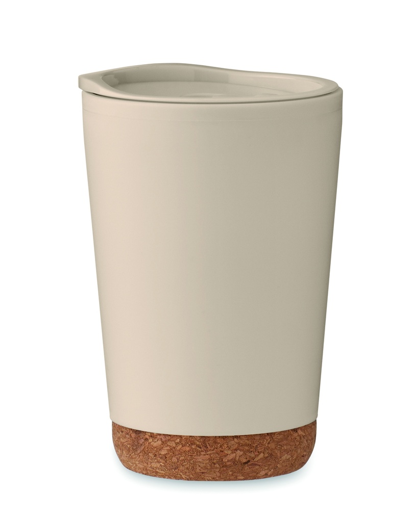 Kubek dwuscienny 300 ml MO2446-13 - Bezowy