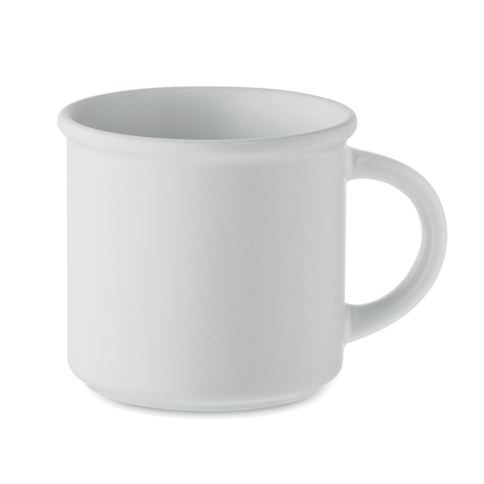 Matowy kubek ceramiczny 300 ml MO2455-06 - Bialy