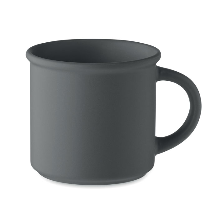 Matowy kubek ceramiczny 300 ml MO2455-15 - Kamienny Szary
