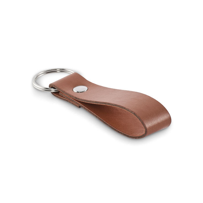 Breloczek z zawieszka PU MO2460-01 - Brazowy