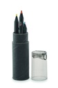 6 czarnych kredek MO2468-03 - Czarny