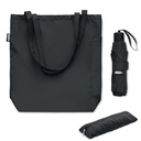 Zestaw torba z parasolem RPET 2 MO2476-03 - Czarny