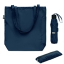 Zestaw torba z parasolem RPET 2 MO2476-04 - Niebieski