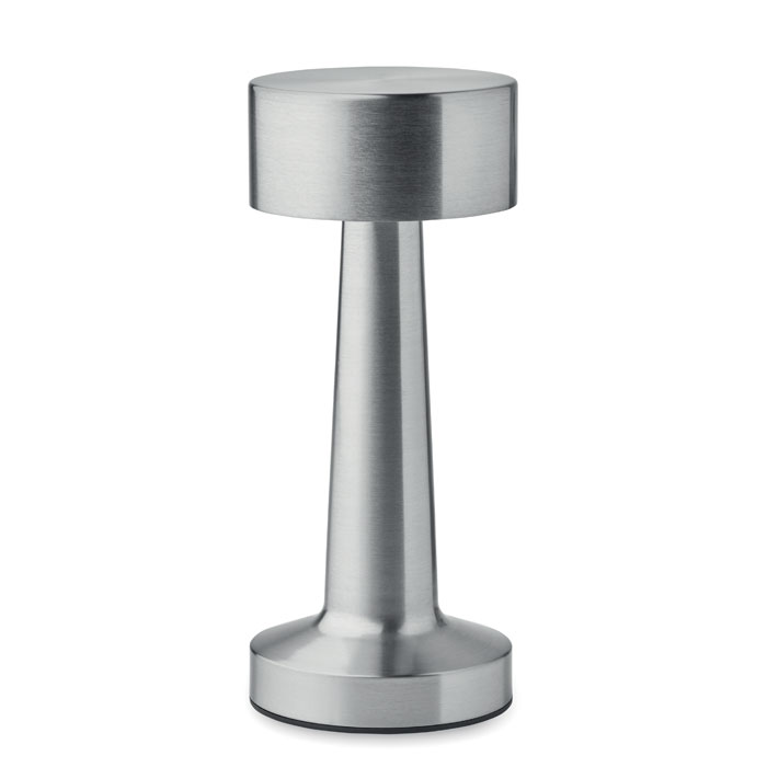 Akumulatorowa metalowa lampa st - Srebrny Mat