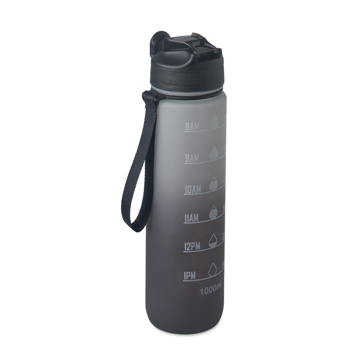 Sportowa butelka RPET 1L MO2489-03 - Czarny