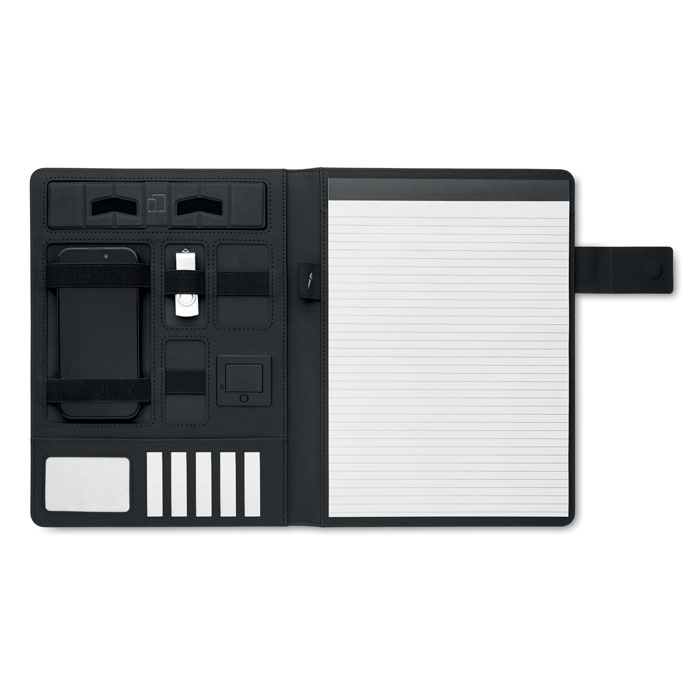 Teczka A4 z bezprzewodowa ladow MO2495-03 - Czarny