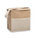 Jutowa i plocienna torba chlodz MO2503-13 - Bezowy