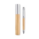 Metalowy wykręcany długopis w t - Drewna