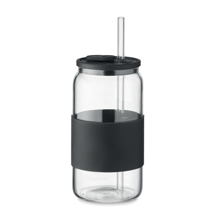 Wysoki kubek borokrzem. 550 ml MO2506-03 - Czarny