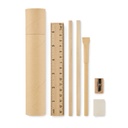 Zestaw pismienniczy w tubie MO2514-13 - Bezowy