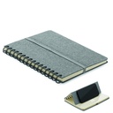 Notatnik A5 z podstawką na tele - Szary