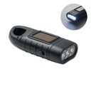 Latarka solarna z korba dynamo MO2540-03 - Czarny