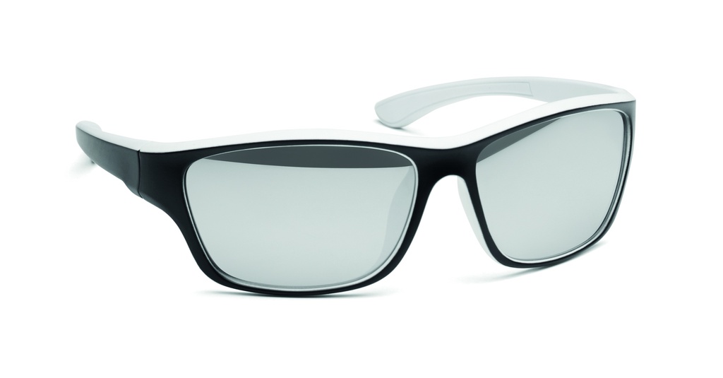 Lustrzane sportowe okulary przeciw - Bialy