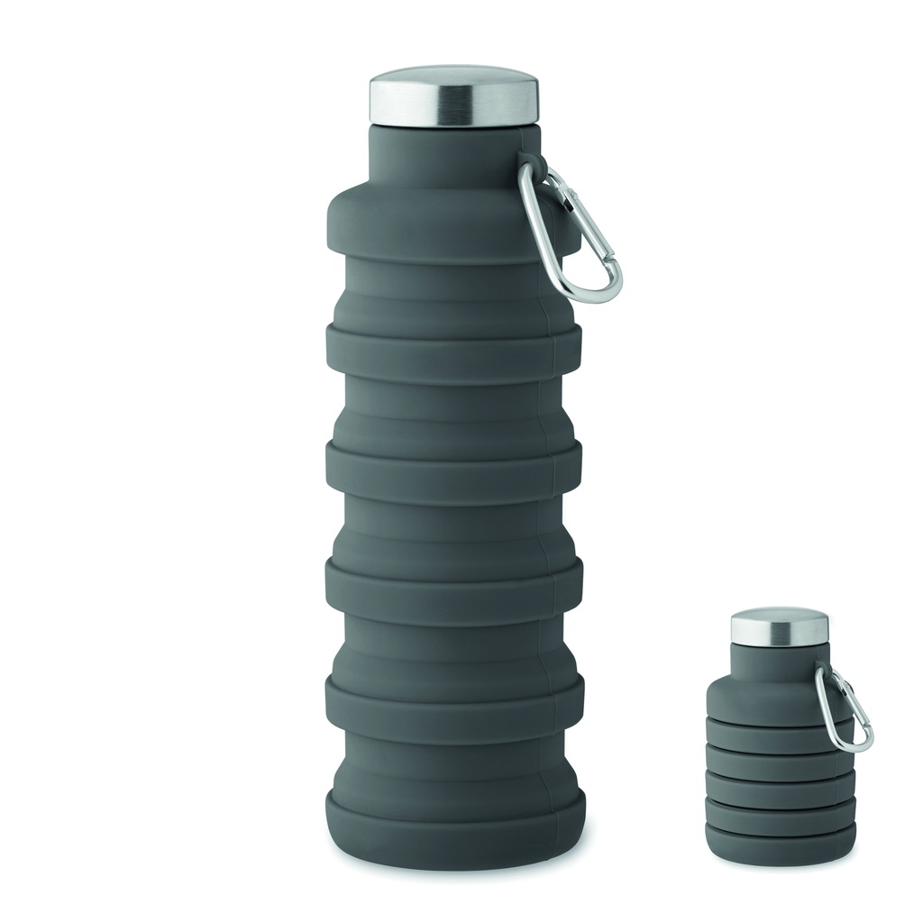 Skladana butelka 500 ml MO2548-15 - Kamienny Szary