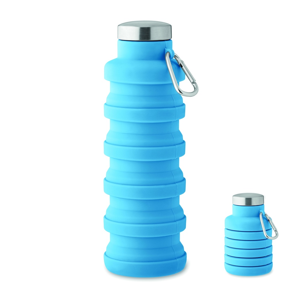 Składana butelka 500 ml - Baby Blue
