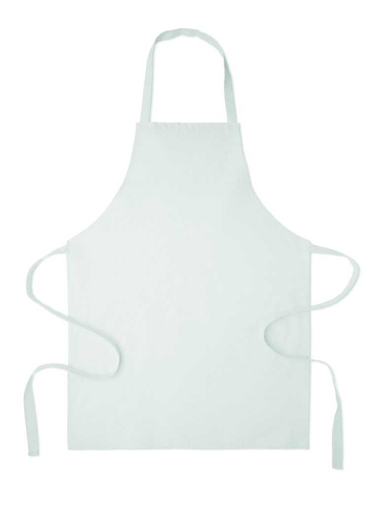 Fartuch z bawelny z recyklingu MO2571-06 - Bialy