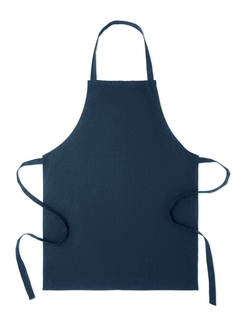 Fartuch z bawełny z recyklingu - Francuski Granat