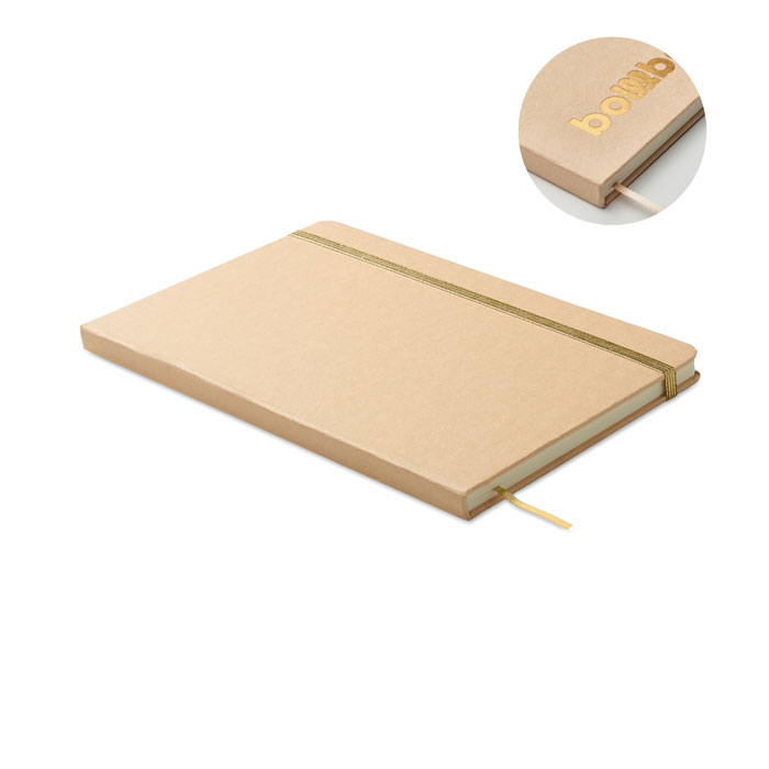 Kolorowy notatnik A5 - Matowy Zloty