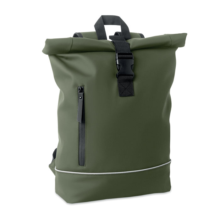 Plecak na laptopa 15" rolltop P MO2581-60 - Ciemnozielony
