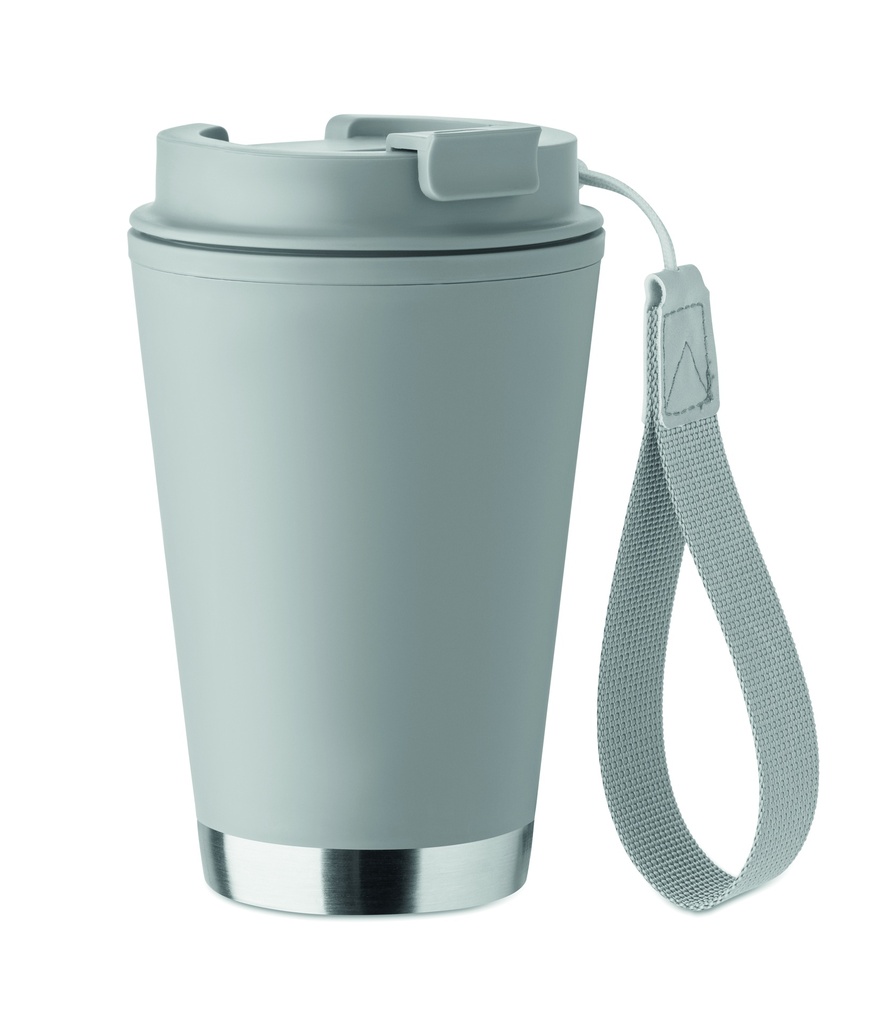 Kubek z podwojna scianka 300 ml MO2596-07 - Szary