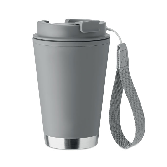 Kubek z podwojna scianka 300 ml MO2596-15 - Kamienny Szary