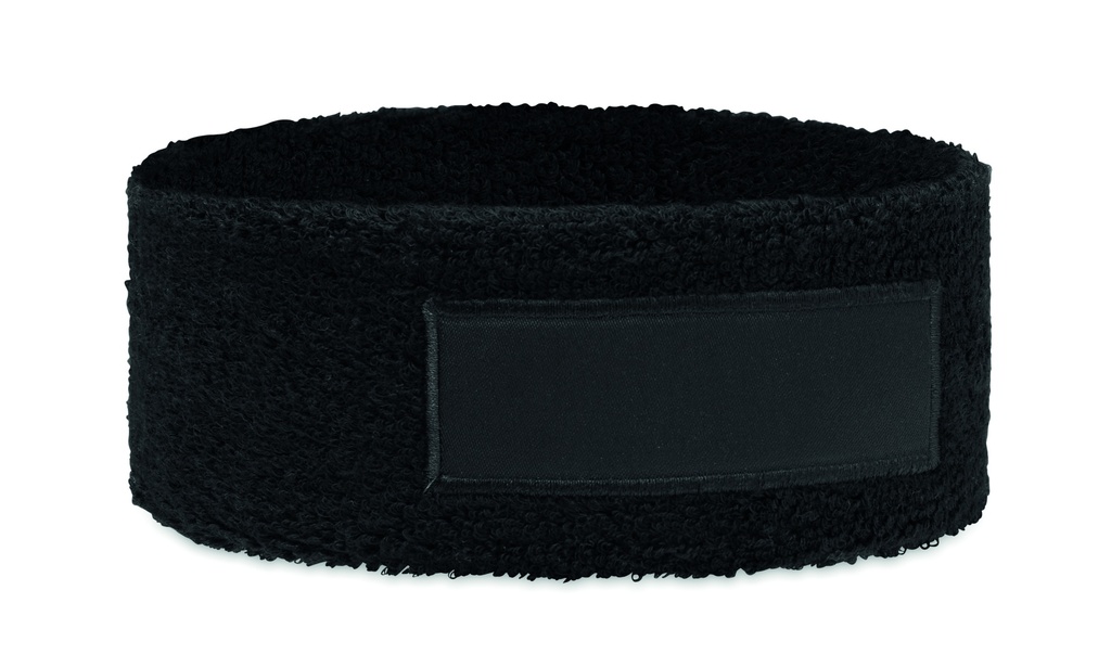 Opaska na glowe z bawelny MO2609-03 - Czarny