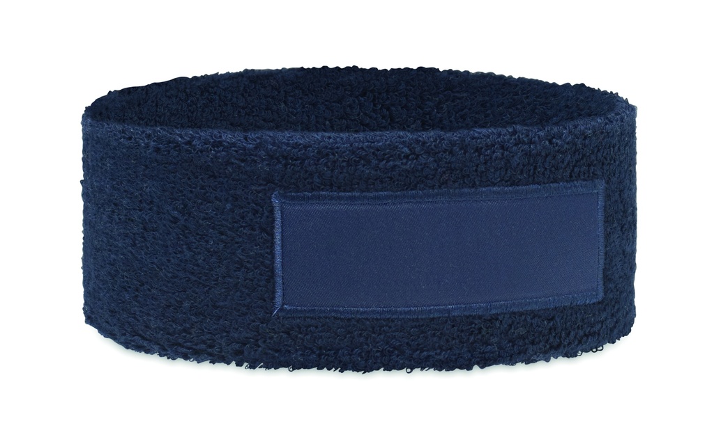 Opaska na głowę z bawełny MO2609-85 - Francuski Granat