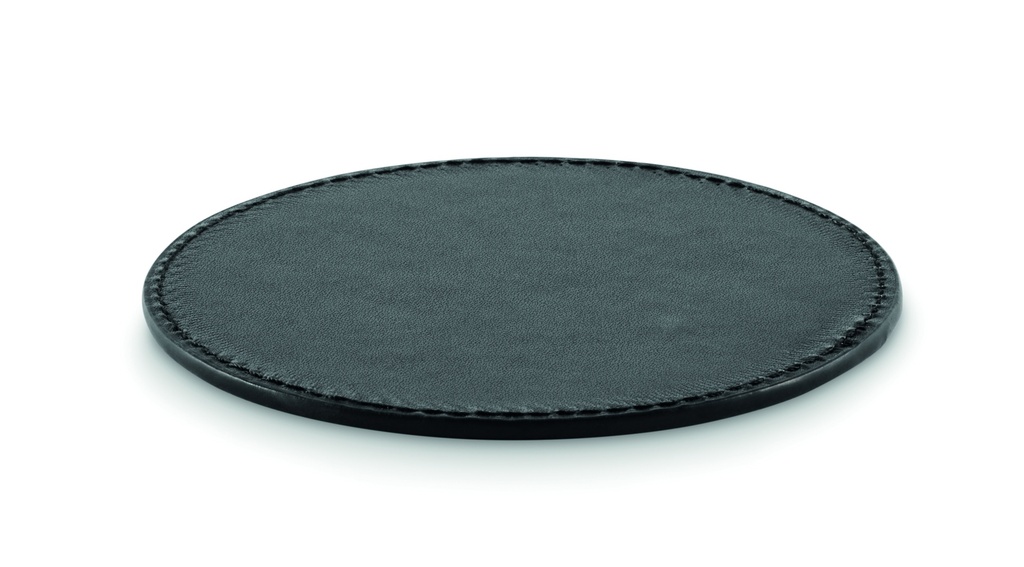 Okragla podkladka z PU MO2616-03 - Czarny
