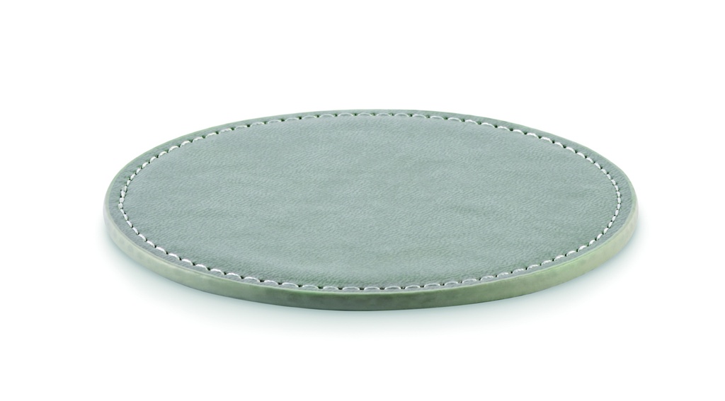 Okragla podkladka z PU MO2616-15 - Kamienny Szary