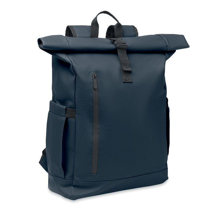 Plecak na laptopa Rolltop 600D MO2643-04 - Niebieski