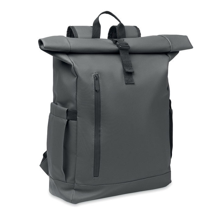 Plecak na laptopa Rolltop 600D MO2643-15 - Kamienny Szary