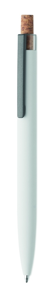 Aluminiowy dlugopis z rec. MO2652-06 - Bialy