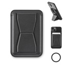 Magnetyczny uchwyt na kartę PU - Czarny