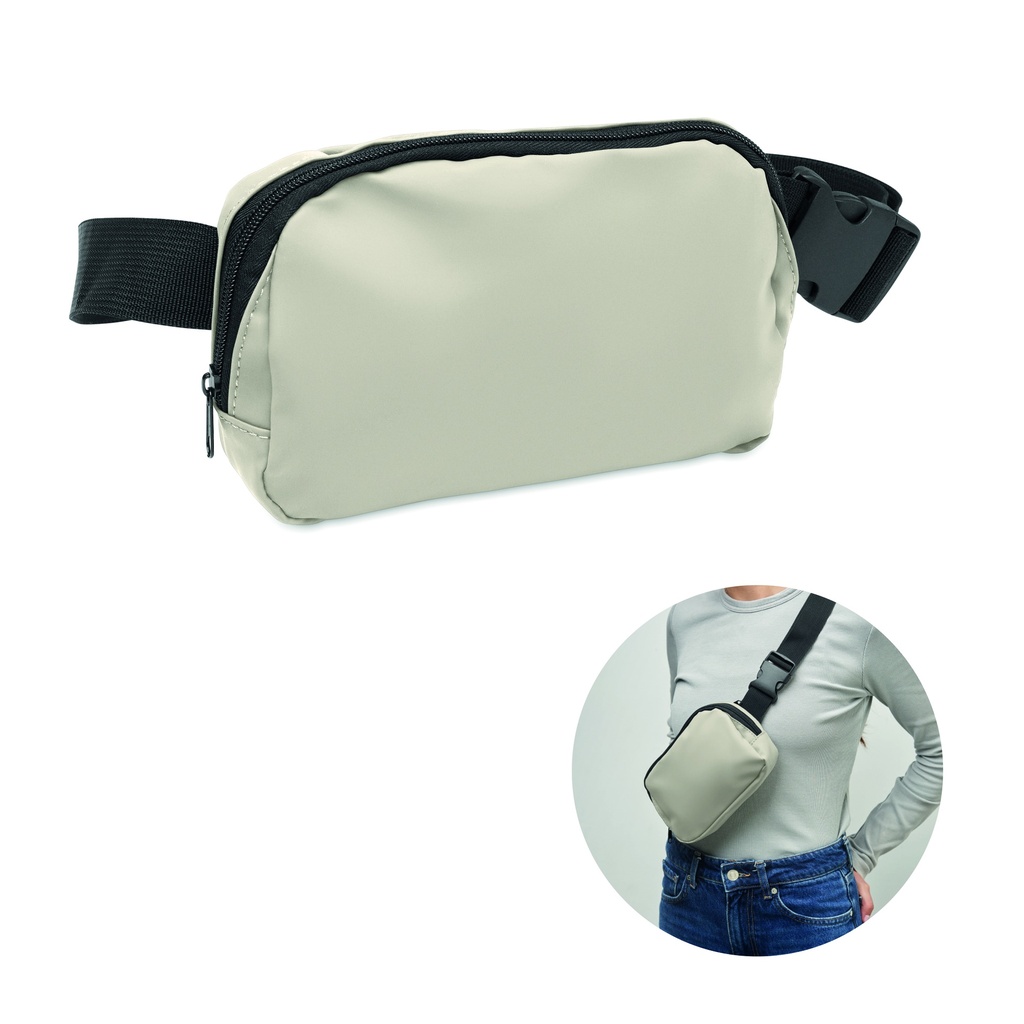 Torba nerka z poliestru 210D MO2683-43 - Zgaszona Biel