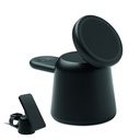 Ładowarka bezprzew 3 w 1, 15 W - Czarny