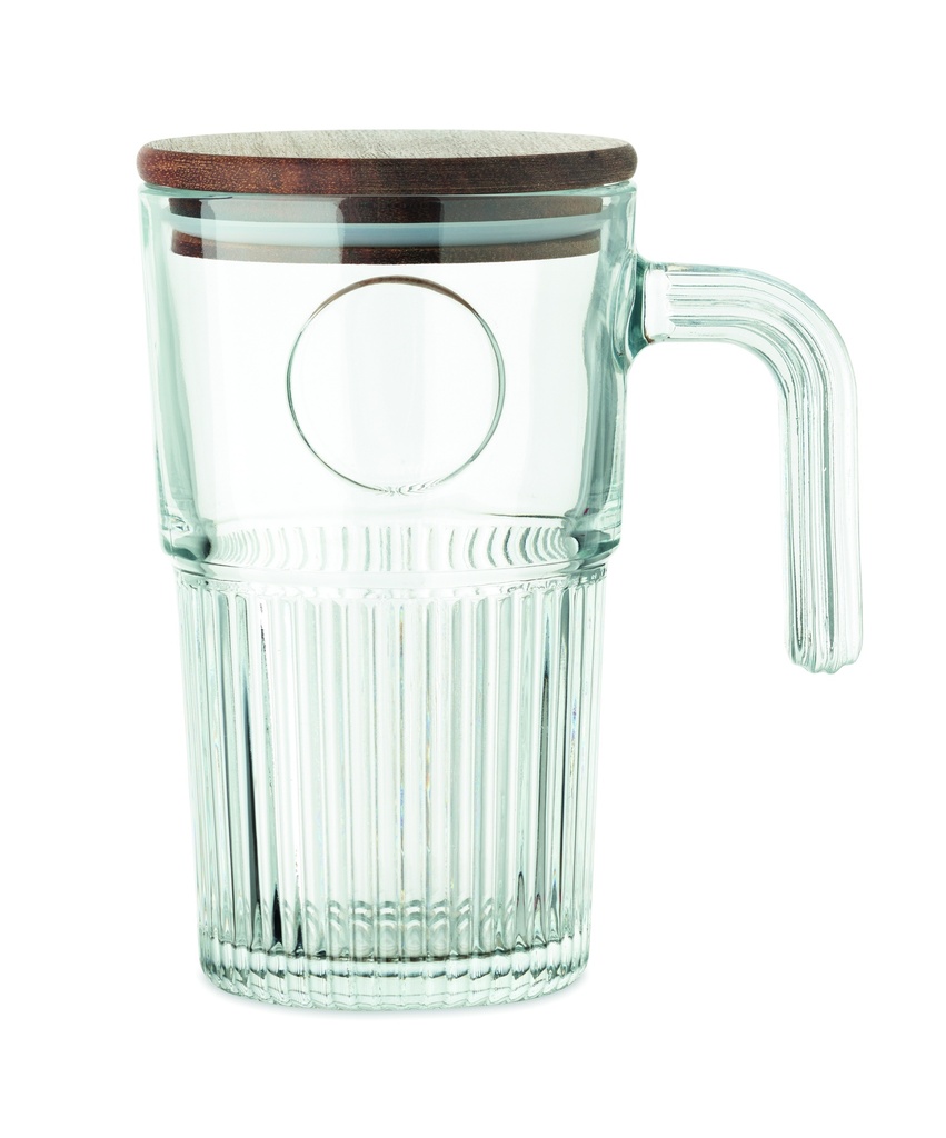 Kubek szklany 450ml MO2751-22 - Przezroczysty