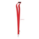 Smycz RPET 20 mm MO6100-05 - Czerwony