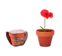 Doniczka, mak MO6148-40 - Drewna