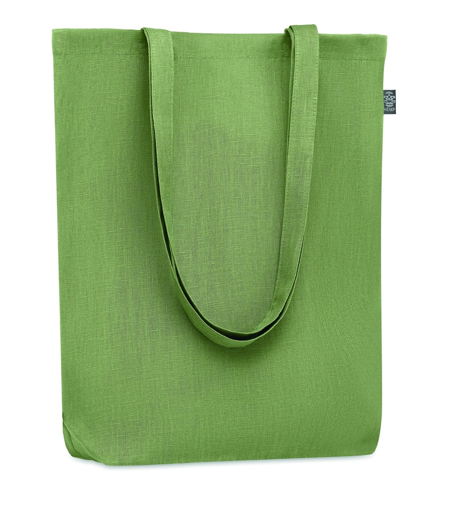 Torba na zakupy z konopi MO6162-09 - Zielony